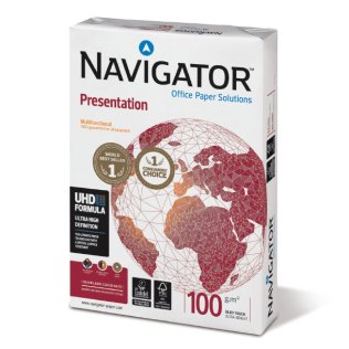 Papel A4 Navigator Presentation 100g 500 Hojas Blanco