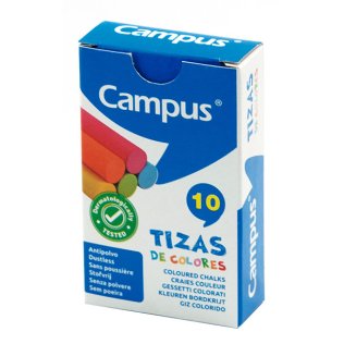 Tizas de Colores Campus Caja 10 unidades