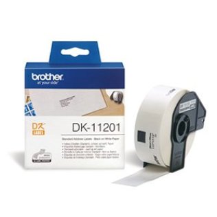 Etiquetas Brother DK11201 29x90 mm dirección estándar 400u
