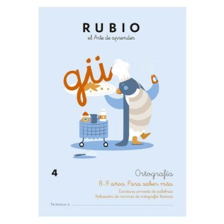 Cuaderno Rubio Ortografía 4 A4