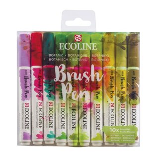 Rotuladores Ecoline Brush Talens Botánico 10 unid
