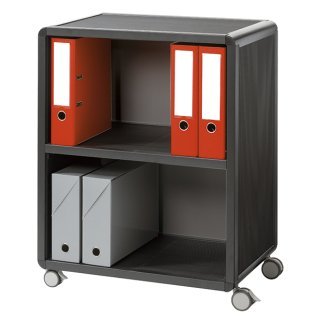 Mueble Auxiliar con Ruedas PaperFlow Smart Office 65,1x86,4x33cm Gris