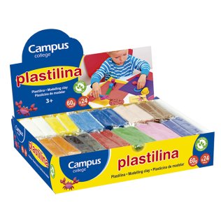 Plastilina Campus College 60g. Colores Surtidos
