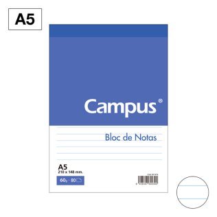 Bloc Notas Microperforado Campus A5 60g 80h Horizontal