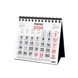 Calendario Finocam 2024 de Sobremesa Números Grandes Espiral