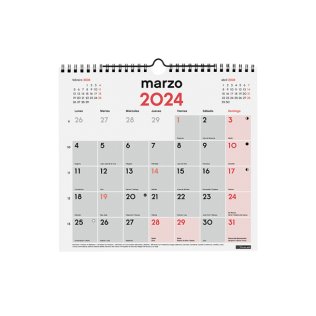 Calendario Finocam 2024 de Pared Neutro Espiral