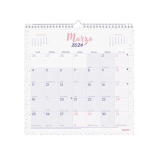 Calendario Finocam 2024 de Pared CHIC espiral Morado