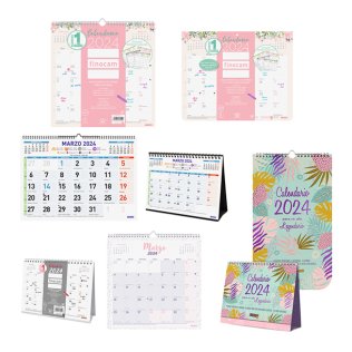 Surtido Calendarios Finocam 2024 Color + Chic + Talkual + Design 40 ud.