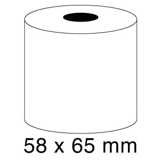 Rollo papel sumadora 60g 58x65mm