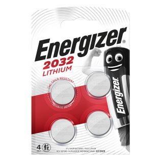 Pilas Energizer Botón CR2032-3V /4 ud