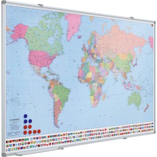 Mapa del mundo magnético Planning Sisplamo