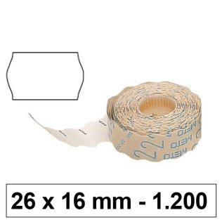 Etiquetas Meto adhesivo estandar 26x16 blanco 1500 uds