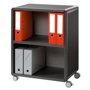 Mueble Auxiliar con Ruedas PaperFlow Smart Office 65,1x86,4x33cm Negro