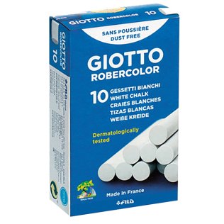 Tizas Blancas Giotto Robercolor Caja 10 unidades