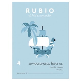 Cuaderno Rubio Competencia Lectora 4 Mundo Pirata A4