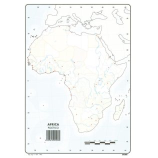 Mapa Mudo África Político