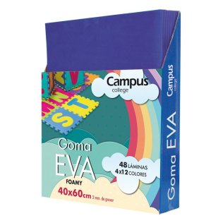 Goma Eva Campus College 400 x 600 mm. Azul Ultramar