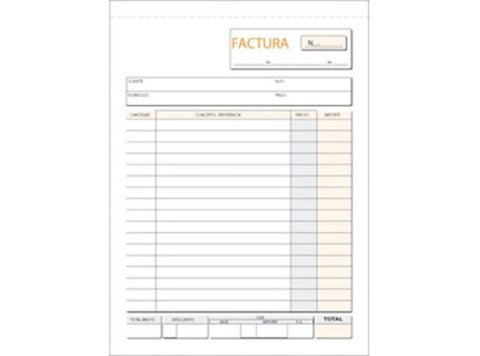 Talonario Facturas Plus Office Natural 145 x 207 mm Original 100 Hojas