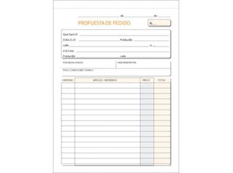 Talonario Pedidos Plus Office 145 x 207 mm Duplicado 50 Juegos