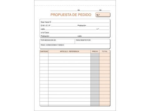 Talonario Pedidos Plus Office 145 x 207 mm Original 100 Hojas