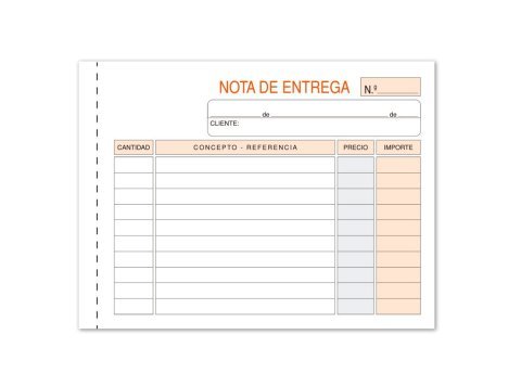 Talonario Entregas Plus Office 153 x 109 mm Duplicado 50 Juegos