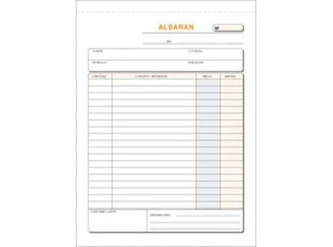 Talonario Albaranes Plus Office Natural 145 x 207 mm Triplicado 50 Juegos