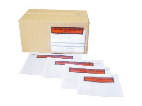 Sobres Portadocumentos Plus Office 220 x 120 mm Transparentes 100 ud.