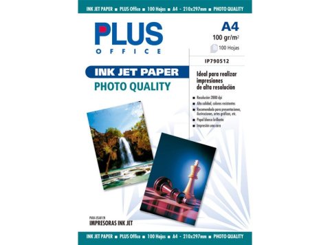 Papel Fotográfico A4 Plus Office Inkjet Paper 2880 Dpi 100g 100 Hojas