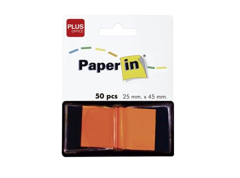 Banderitas Paper In Index Plus Office Naranja 50 ud.