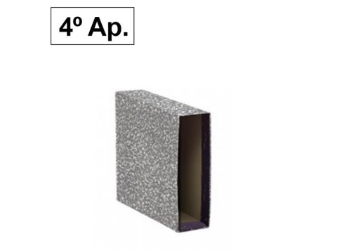 Caja Archivador Az Plus Office 4º Apaisado Gris Jaspeado