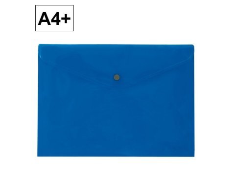 Sobre 2020 Plus Office A4+ Plástico Apaisado Broche Azul