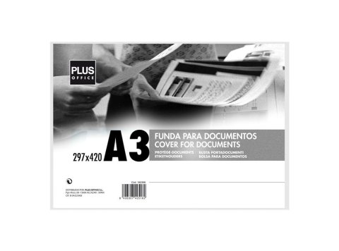 Fundas para Documentos Plus Office A3 Transparente