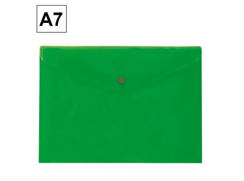 Sobre 2017 Plus Office A7 Plástico Apaisado Broch Verde