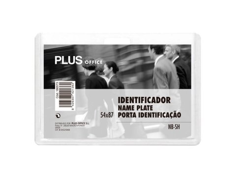 Identificador Plus Office PP Rígido 54X87mm Horizontal
