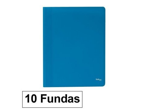 Carpeta Flexible Plus Office A4 Plástico Azul 10 Fundas