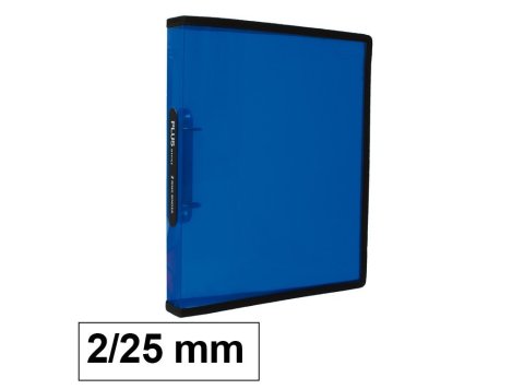 Carpeta Plus Office A4 PP 2 Anillas 25 mm Azul