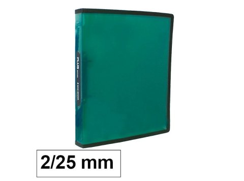 Carpeta Plus Office A4 PP 2 Anillas 25 mm Verde