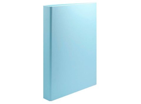 Carpeta Plus Office Folio Cartón Forrado PP 4 Anillas 25 mm Lomo 35 mm Azul Pastel