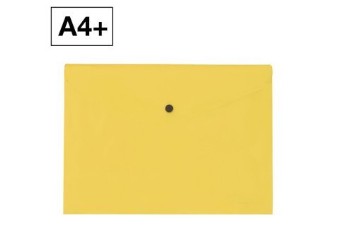 Sobre 2020 Plus Office A4+ Plástico Apaisado Broche Amarillo Tierra