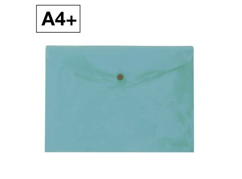 Sobre 2020 Plus Office A4+ Plástico Apaisado Broche Verde Claro