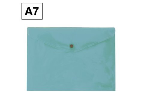 Sobre 2017 Plus Office A7 Plástico Apaisado Broche Verde Claro