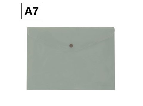 Sobre 2017 Plus Office A7 Plástico Apaisado Broche Gris Manhattan