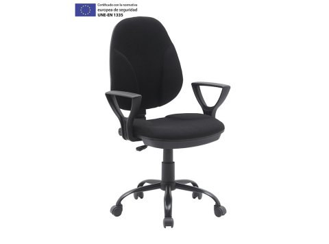 Silla Oficina Archivo 2000 Ourizo Negro