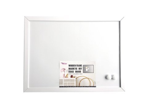 Pizarra Plus Office Magnética Blanca 400 x 300 mm Marco Madera