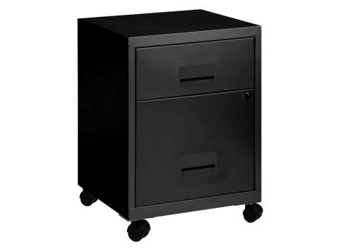 Cajonera Ruedas Pierre Henry Combi 1 Cajón + 1 Carpetero Negro
