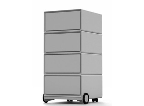 Cajonera con Ruedas PaperFlow Easy Box 4 Cajones Blanco