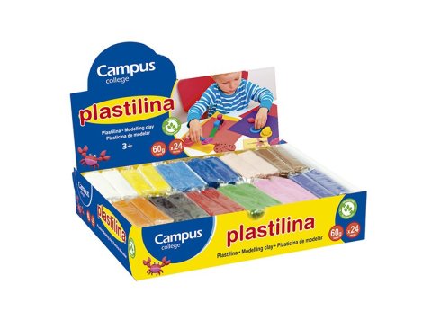 Plastilina Campus College 60g Colores Surtidos