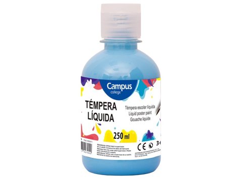 Témpera Campus College 250 ml Azul Cyan