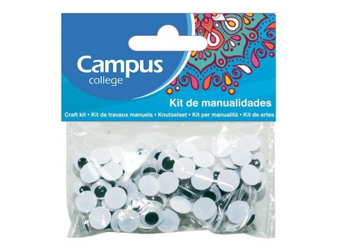 Set Manualidades Campus College Ojos 10 mm