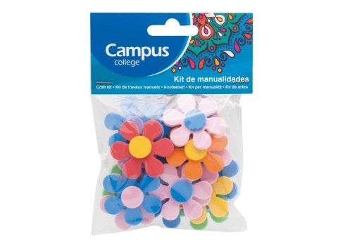 Set Manualidades Campus College Flores Goma Eva
